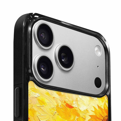 iPhone 17 Pro Max Case — Impressionist Sunflower Brushstroke Pattern Floral, Customized Protective Case