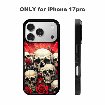 iPhone 17 Pro Case — Skull Dark Art Gothic Print Gothic, Custom Designed Case Cover