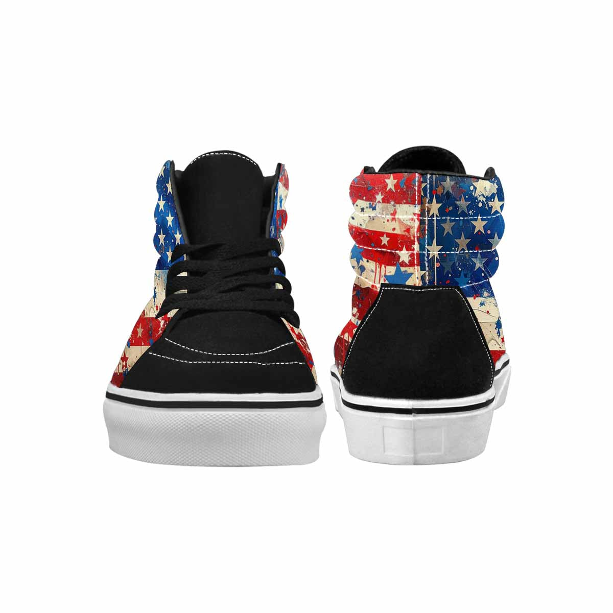 MEN'S Patriotic Stars Stripes High Top Canvas Aesthetic Shoes