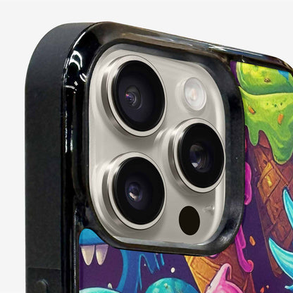 iPhone 16 Pro Case — Melting Ice Cream Monster Charac, Unique Phone Case Design
