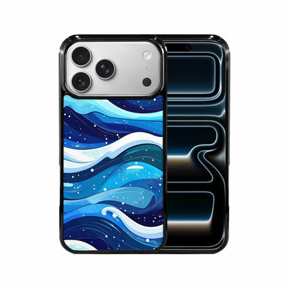 iPhone 17 Pro Max Case — Glossy Winter Wave Cartoon Cute, Custom Phone Case