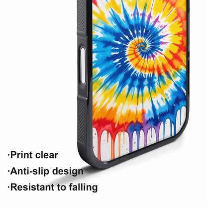 iPhone 17 Air Case — Tie Dye Style Art Dripping Tie, Unique Phone Case Design