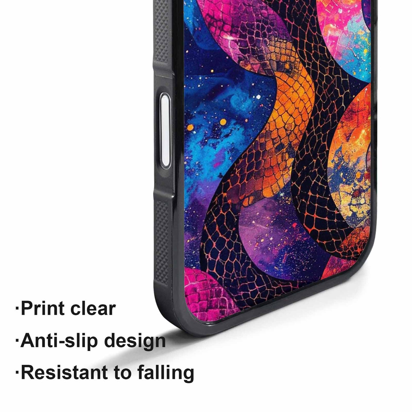 iPhone 17 Pro Case — Galaxy Snake Print Galaxy Space, Custom Phone Case