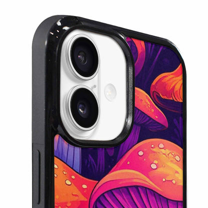 iPhone 17 Case — Psychedelic Mushroom Cartoon Pattern Cartoon Cute, Unique Phone Case Design