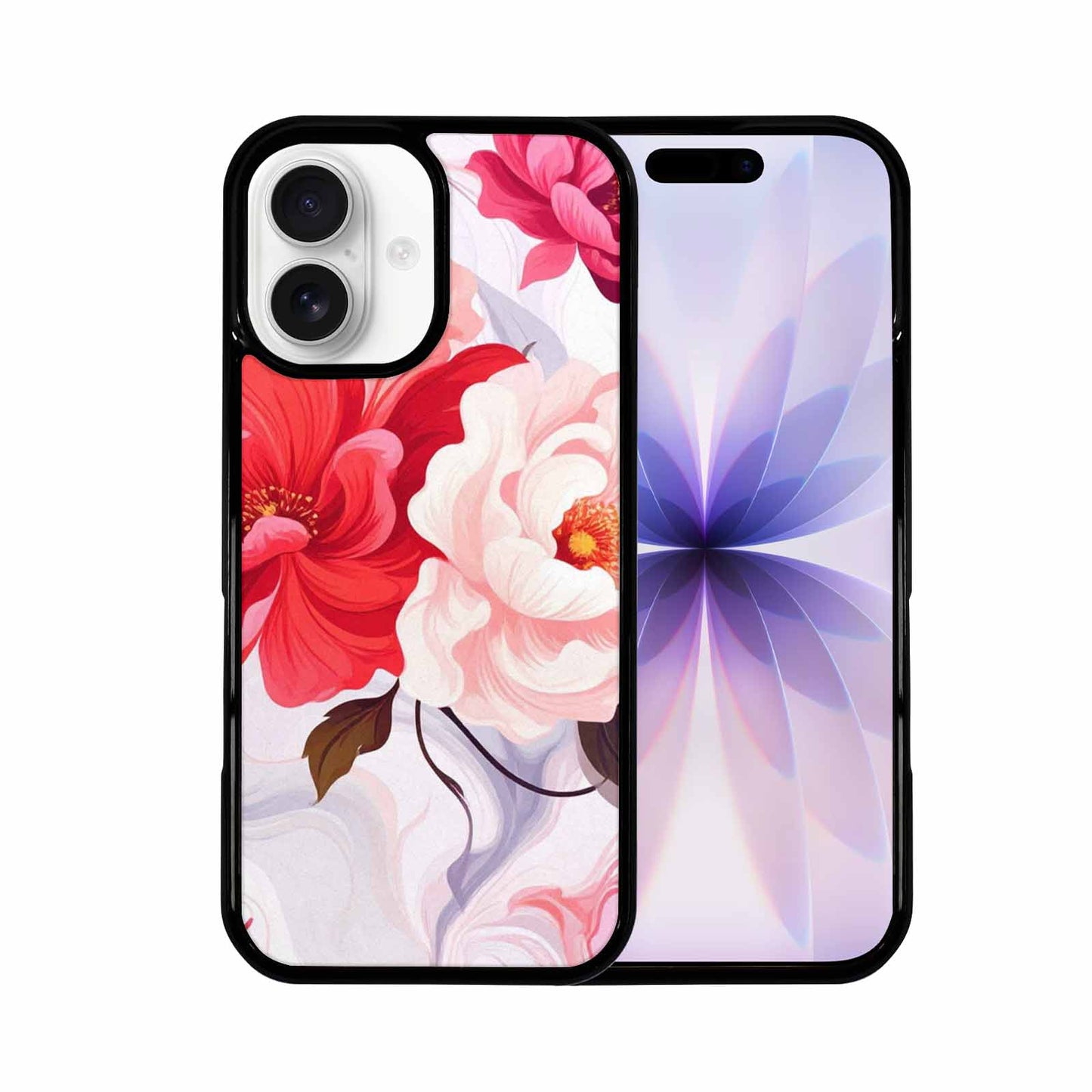 iPhone 17 Case — Marble Floral Art Seamless Floral, Custom Designed Case Cover