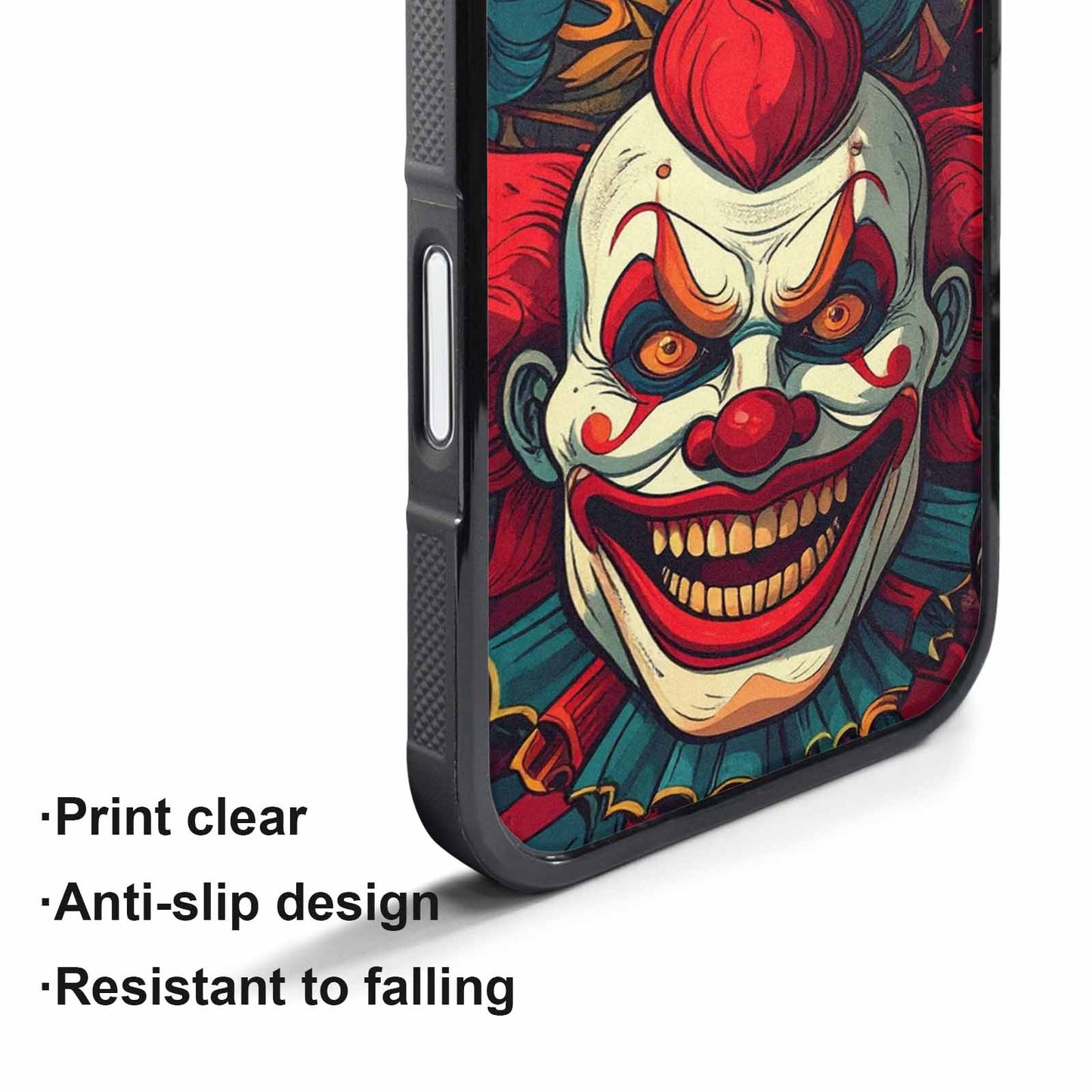 iPhone 17 Pro Max Case — Evil Circus Heads Faces Cartoon Cute, Custom Print Case Cover
