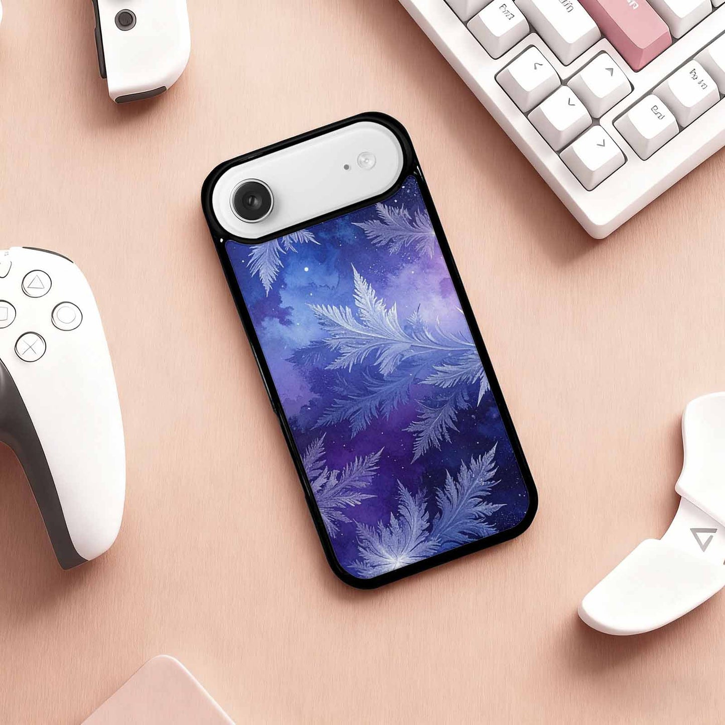 iPhone 17 Air Case — Seamless Tileable Pattern Of Overlapping Galaxy, Personalized Phone Case