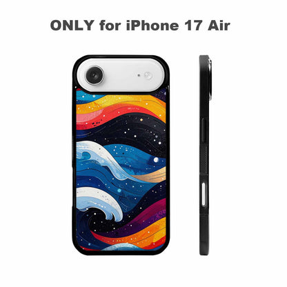 iPhone 17 Air Case — Glossy Winter Wave Seamless Cartoon Cute, Custom Phone Case