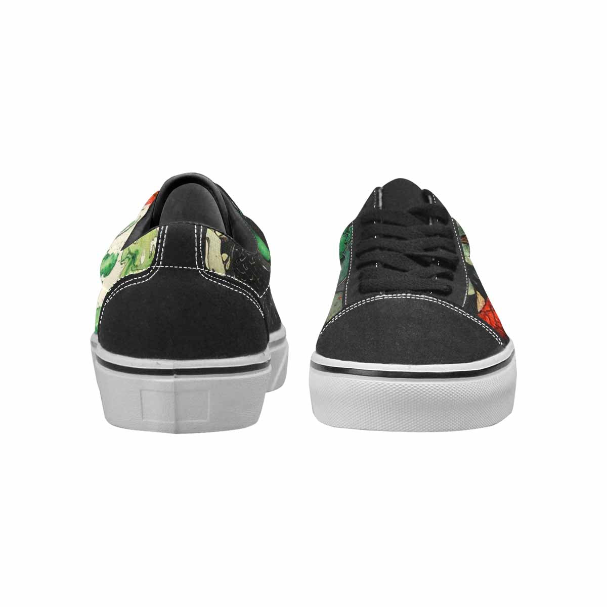 WOMEN'S Dragon Scale Lace-Up Canvas Vivid Custom Sneakers