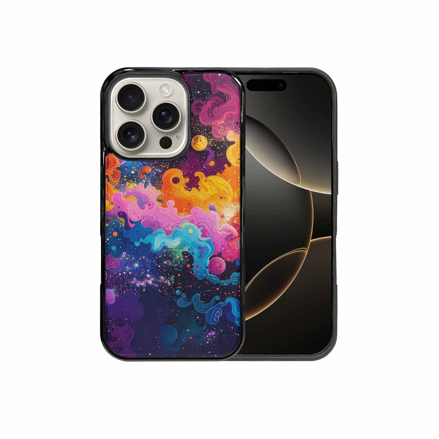 iPhone 16 Pro Case — Cosmic Creature And Object Mashup Pattern, Customized Protective Case