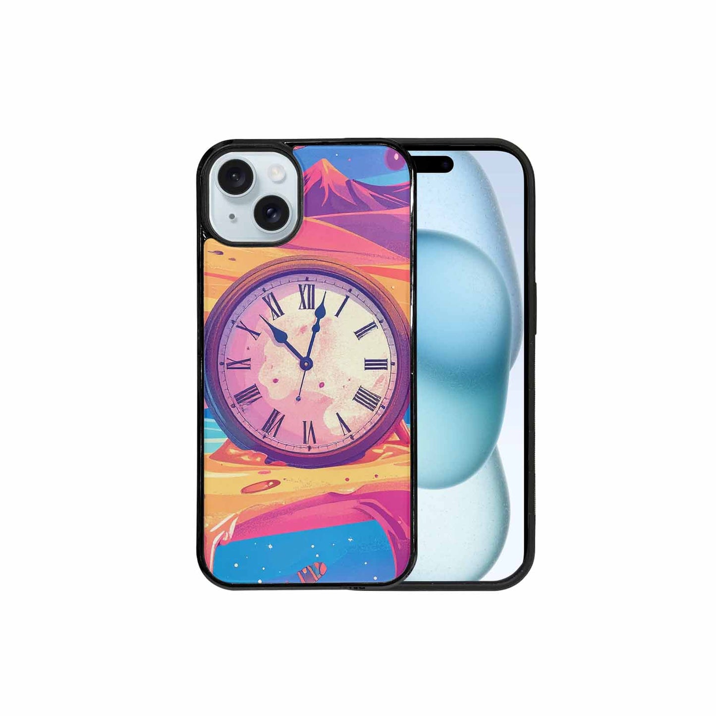 iPhone 15 Plus Case — Salvadore Dali Surrealist Dreamscape Pattern Melting, Personalized Phone Case