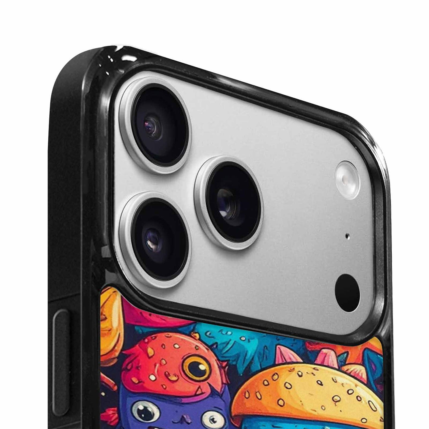 iPhone 17 Pro Case — Small Cartoon Monster Character Pattern Cartoon, Custom Made Phone Cover