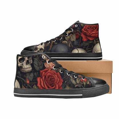 MEN'S Skulls - Roses High Top Canvas Dreamcore Custom Sneakers