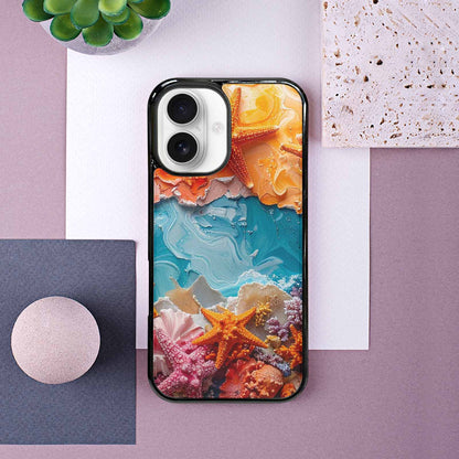 iPhone 16 Case — Starfish Cluster Starfish Cluster Pattern Hundreds, Personalized Phone Case