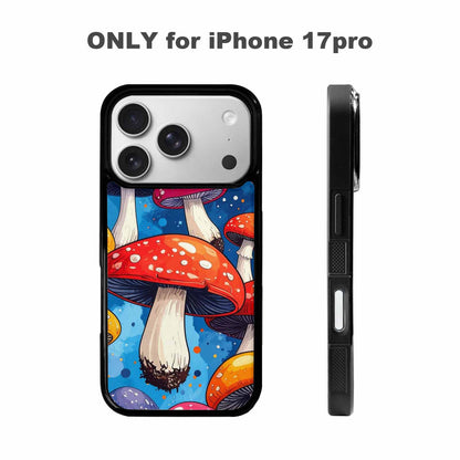 iPhone 17 Pro Case — Vivid Winter Mushroom Seamless Cartoon Cute, Personalized Phone Case
