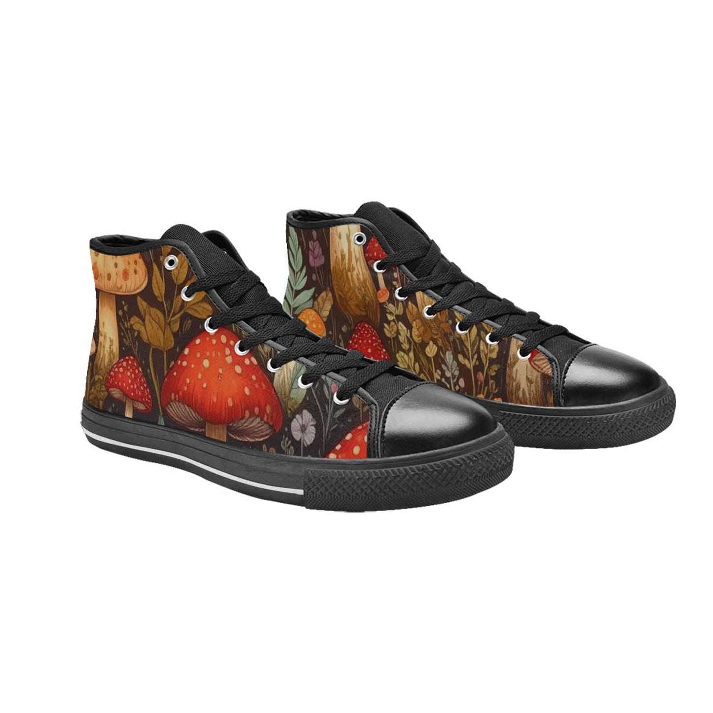 WOMEN'S Mushroom High Top Canvas Cottagecore Shoes
