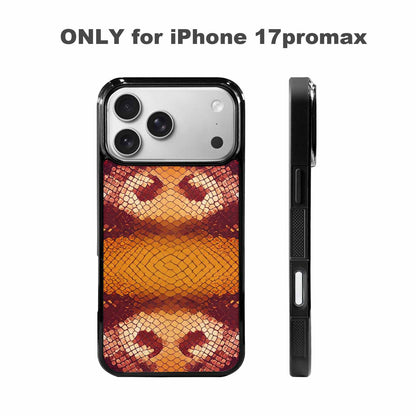 iPhone 17 Pro Max Case — Snake Print Dark Seamless Animal Print, Unique Phone Case Design