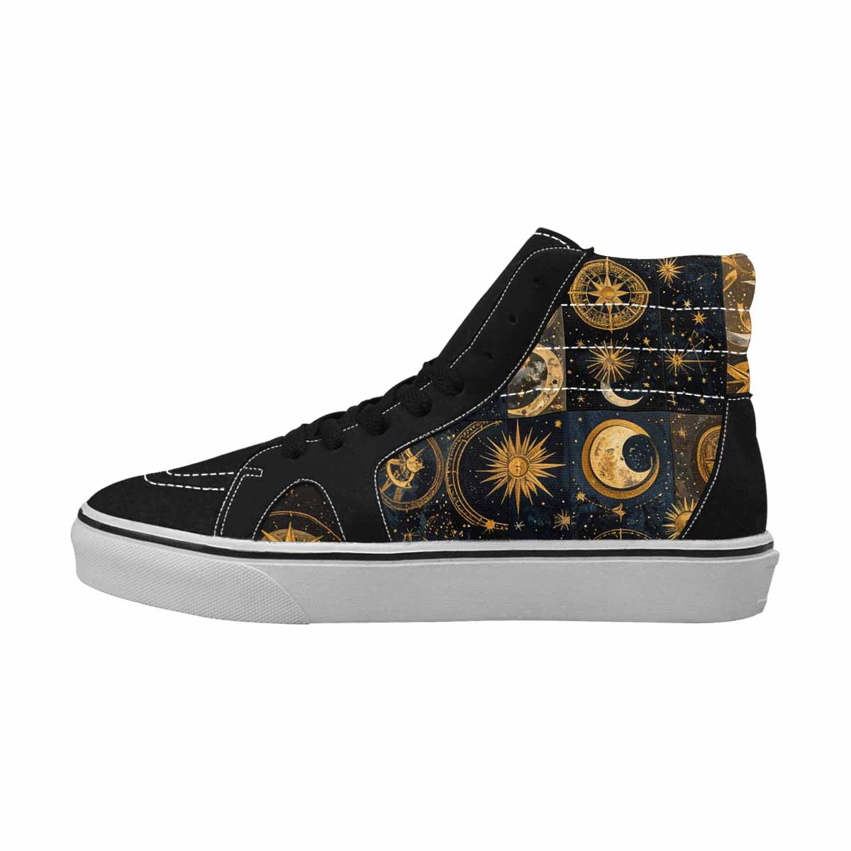 WOMEN'S Zodiac Constellation Star High Top Canvas Cottagecore Sneakers