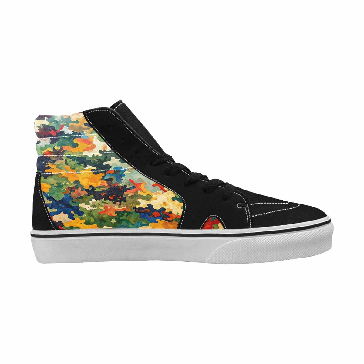 MEN'S Camo Patches High Top Canvas Kaleidoscope Sneakers