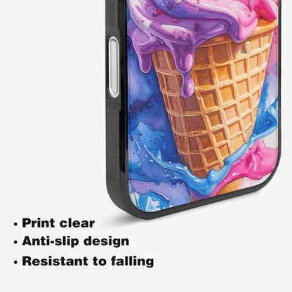 iPhone 16 Plus Case — Melting Icecream Collage Custom, Custom Designed Case Cover