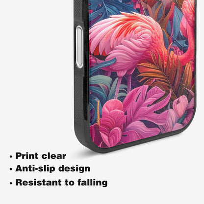 iPhone 16 Case — Flamingo Tropical Flamingo Tropical Pattern Hundreds, Customized Protective Case