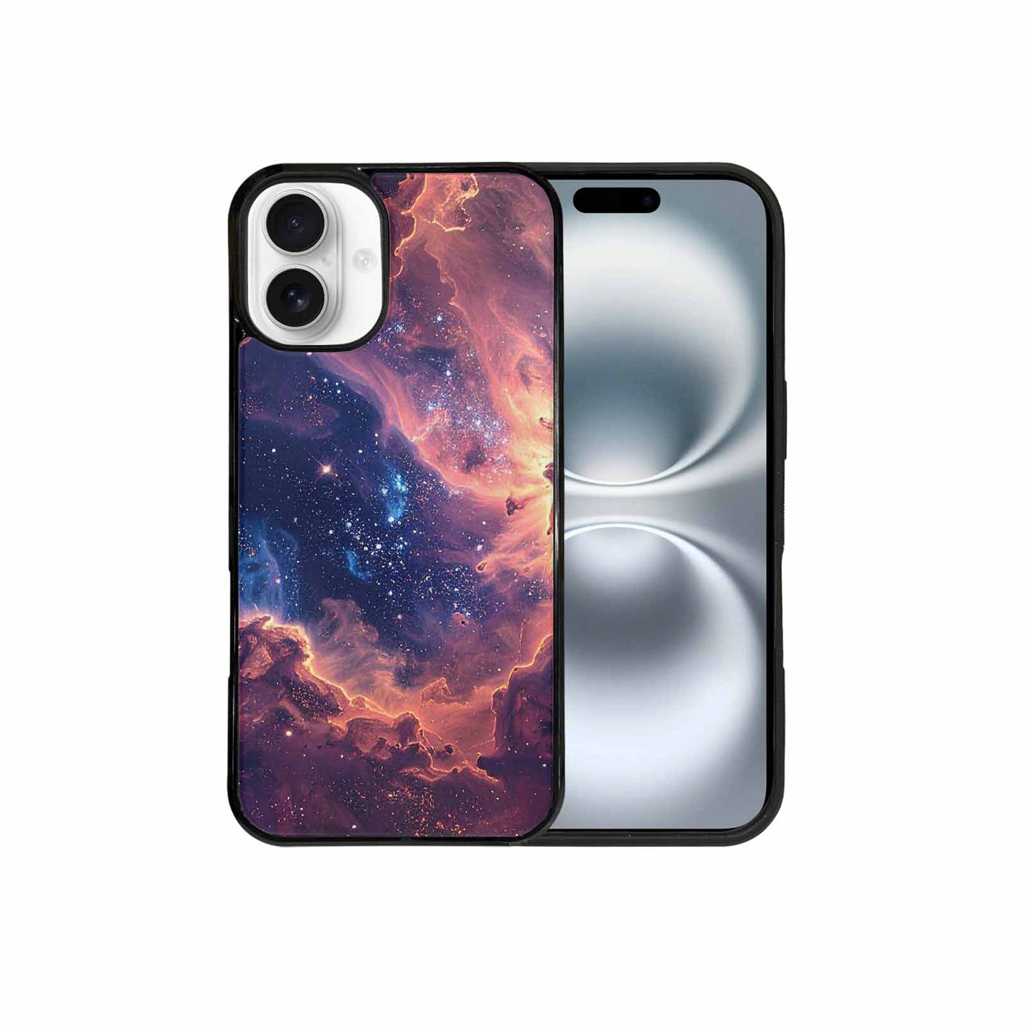 iPhone 16 Plus Case — Nebula Texture With Dense Star Cluster, Custom Designed Case Cover
