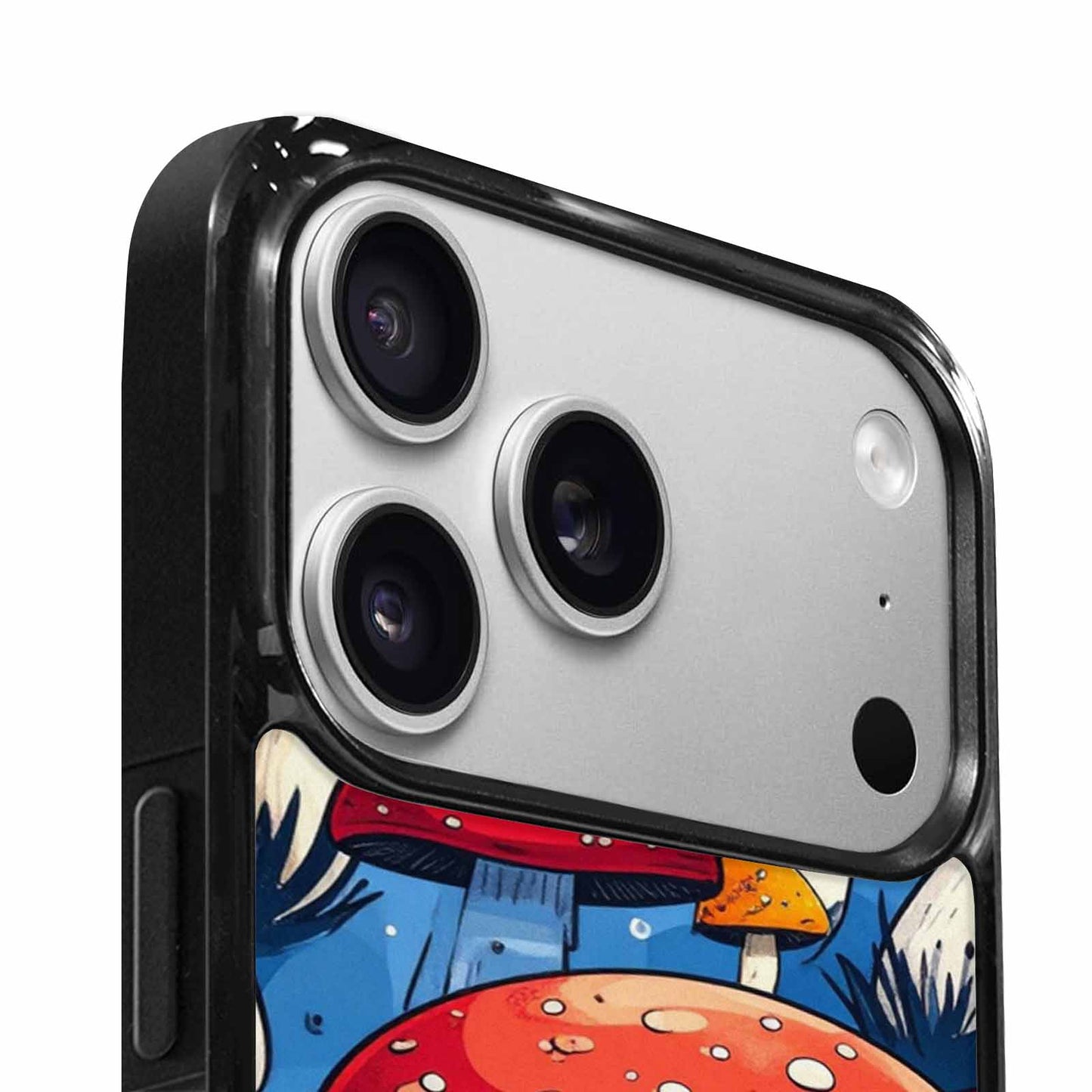 iPhone 17 Pro Case — Vivid Winter Mushroom Seamless Cartoon Cute, Custom Print Case Cover
