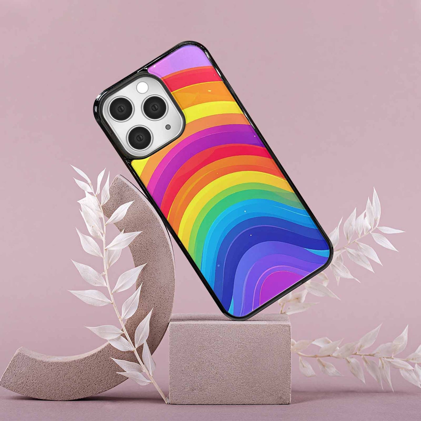 iPhone 15 Pro Max Case — Rainbow Pride, Custom Print Case Cover