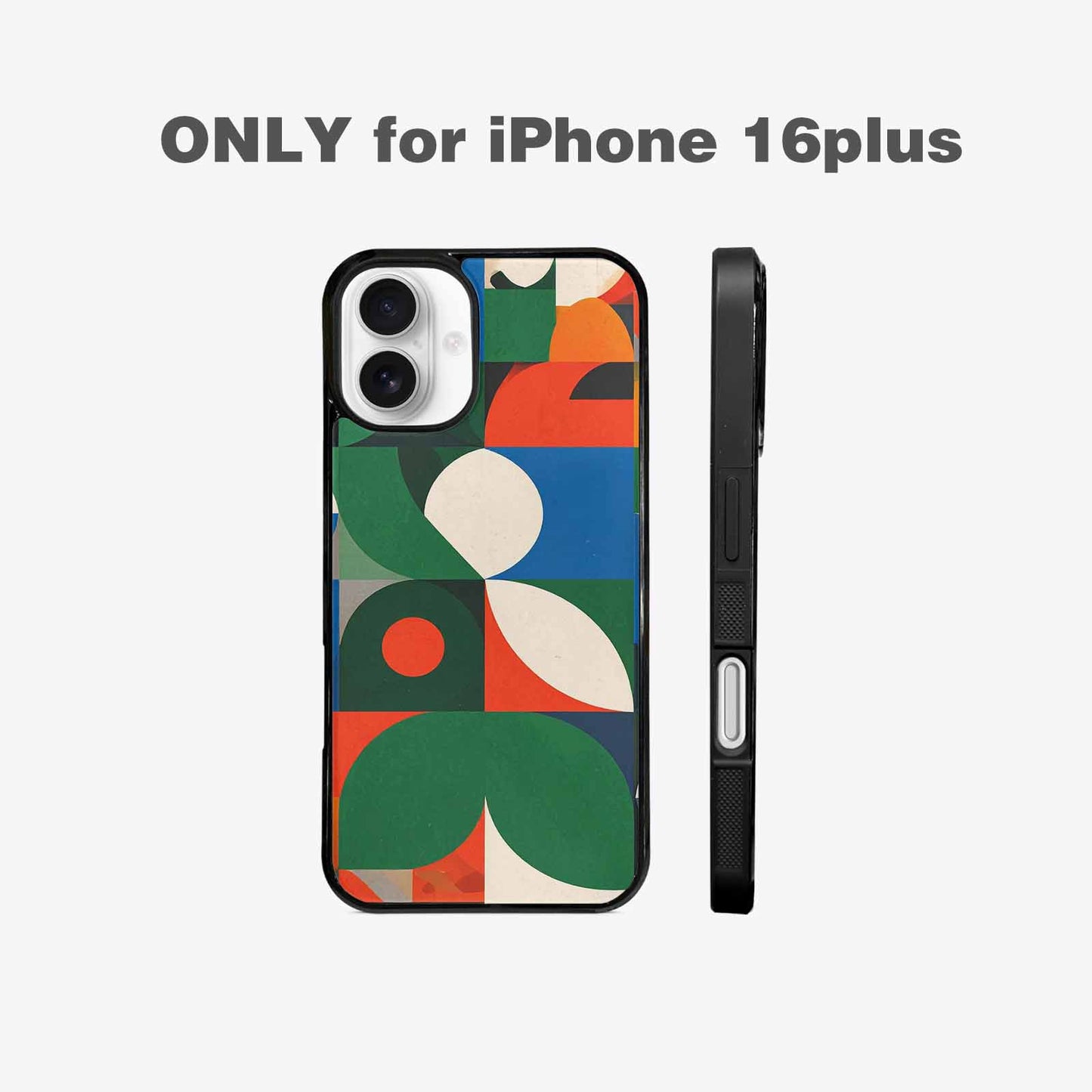 iPhone 16 Plus Case — 1990s Memphis Art Pattern, Original Design Phone Case