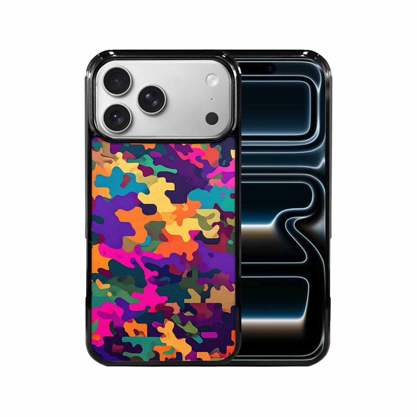 iPhone 17 Pro Max Case — Small Military Camouflage Blotch Camo, Custom Phone Case