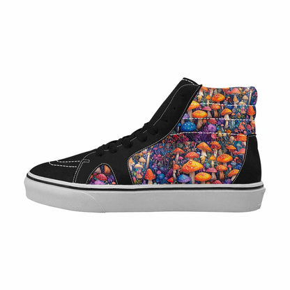 MEN'S Mushrooms (general) Mushrooms Pa High Top Canvas Dark Academia Sneakers