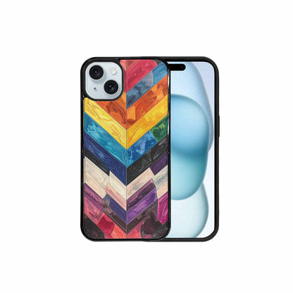 iPhone 15 Plus Case — Progress Pride Flag Color Theme Small, Customized Protective Case