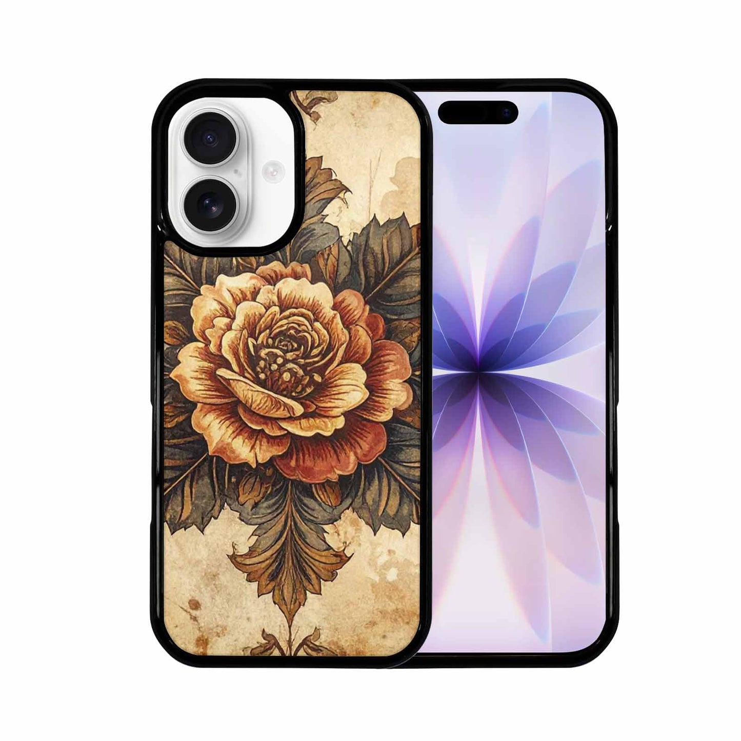 iPhone 17 Case — Vintage Botanical Art Pattern Floral, Custom Print Case Cover