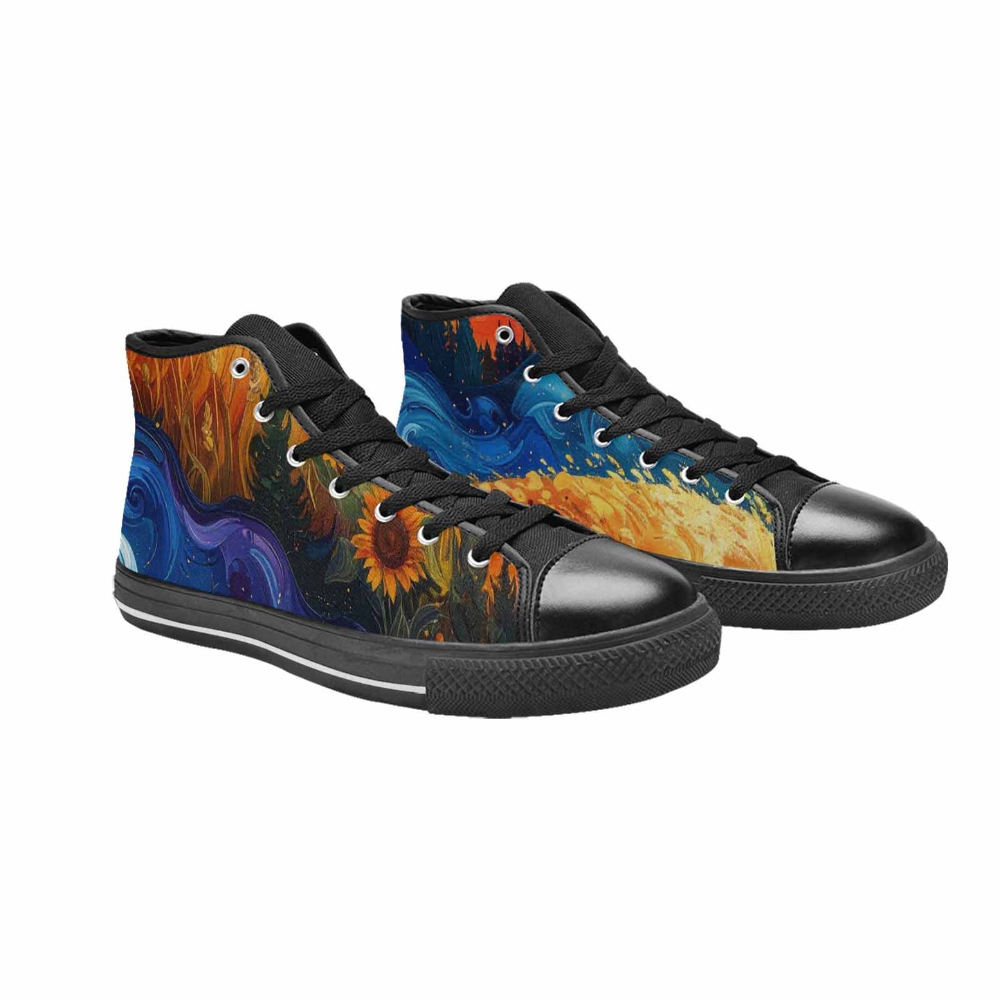 MEN'S Blend All Versions High Top Canvas Neon Fantasy Shoes