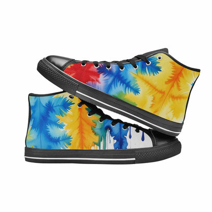 WOMEN'S Tie Dye Drip High Top Canvas Dreamcore Shoes