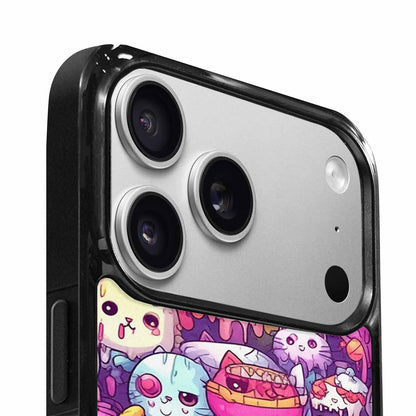 iPhone 17 Pro Max Case — Pastel Gore Cat Character Original Art, Custom Made Phone Cover