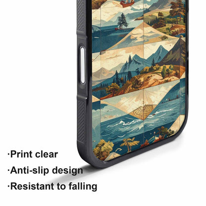iPhone 17 Pro Max Case — Vintage Travel Artwork Pattern Retro Vintage, Custom Designed Case Cover