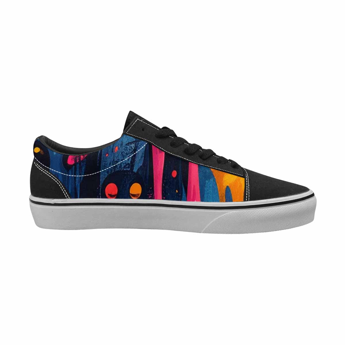 WOMEN'S Melting Aliens Lace-Up Canvas Dark Academia Sneakers