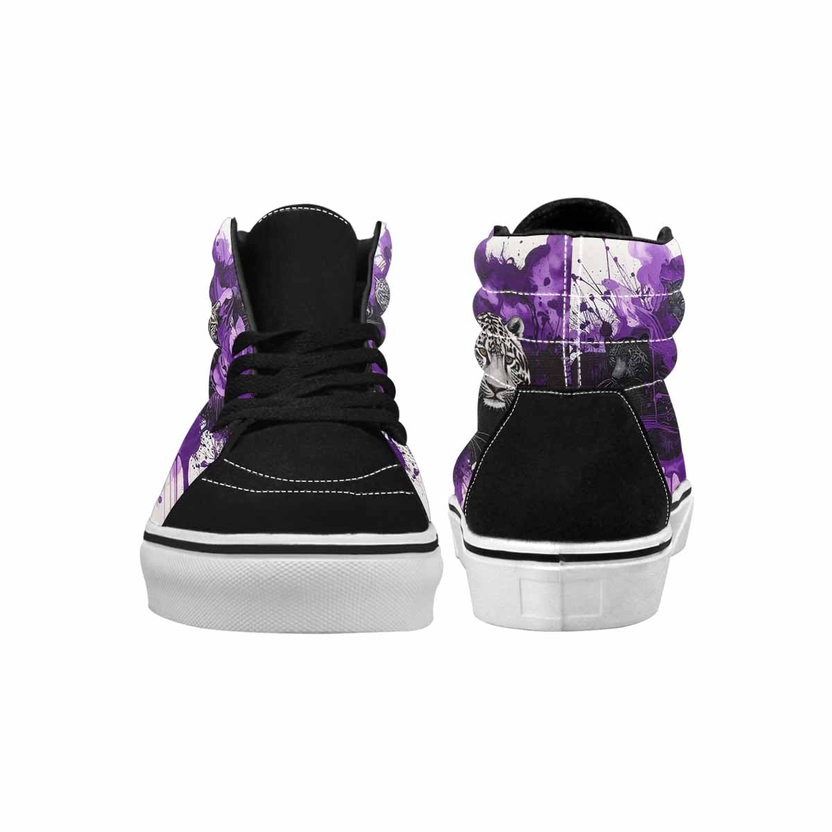 MEN'S Animal Print High Top Canvas Melting Art Sneakers
