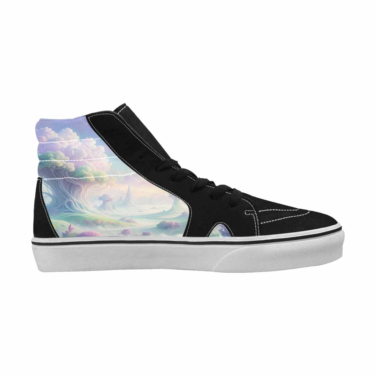 MEN'S Surrealist Dreamscape High Top Canvas Aesthetic Custom Sneakers