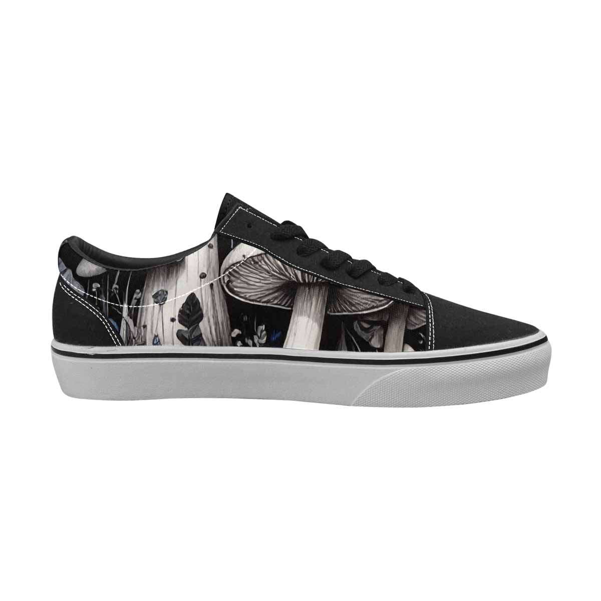 WOMEN'S Mushrooms (general) Lace-Up Canvas Kaleidoscope Custom Sneakers