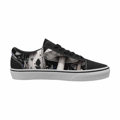 WOMEN'S Mushrooms (general) Lace-Up Canvas Kaleidoscope Custom Sneakers