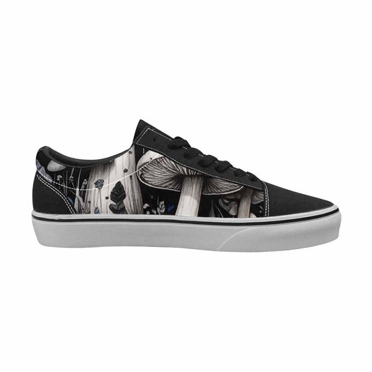 WOMEN'S Mushrooms (general) Lace-Up Canvas Kaleidoscope Custom Sneakers