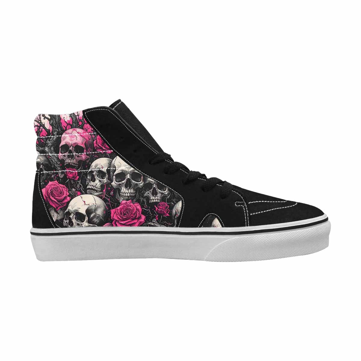 MEN'S Skull Roses High Top Canvas Surreal Shoes