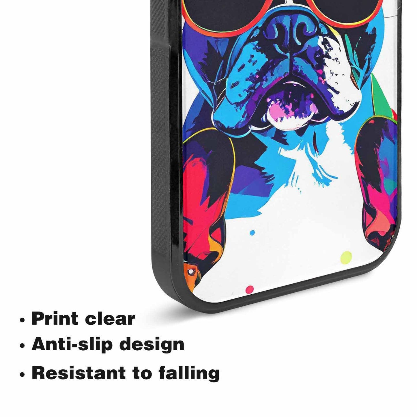 iPhone 15 Case — French Bulldog Pop Art Pattern, Personalized Phone Case