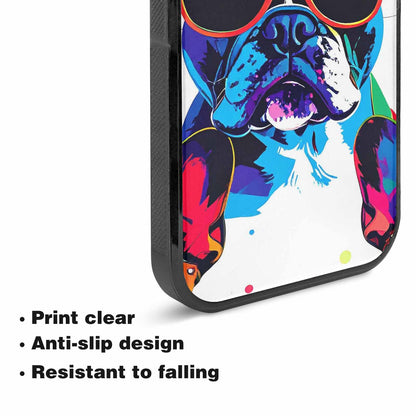 iPhone 15 Case — French Bulldog Pop Art Pattern, Personalized Phone Case