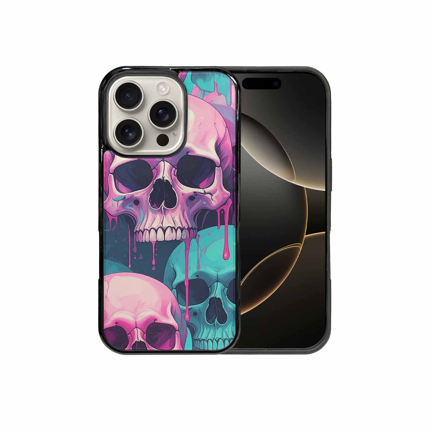 iPhone 16 Pro Case — Thousands Of Skulls Custom, Unique Phone Case Design