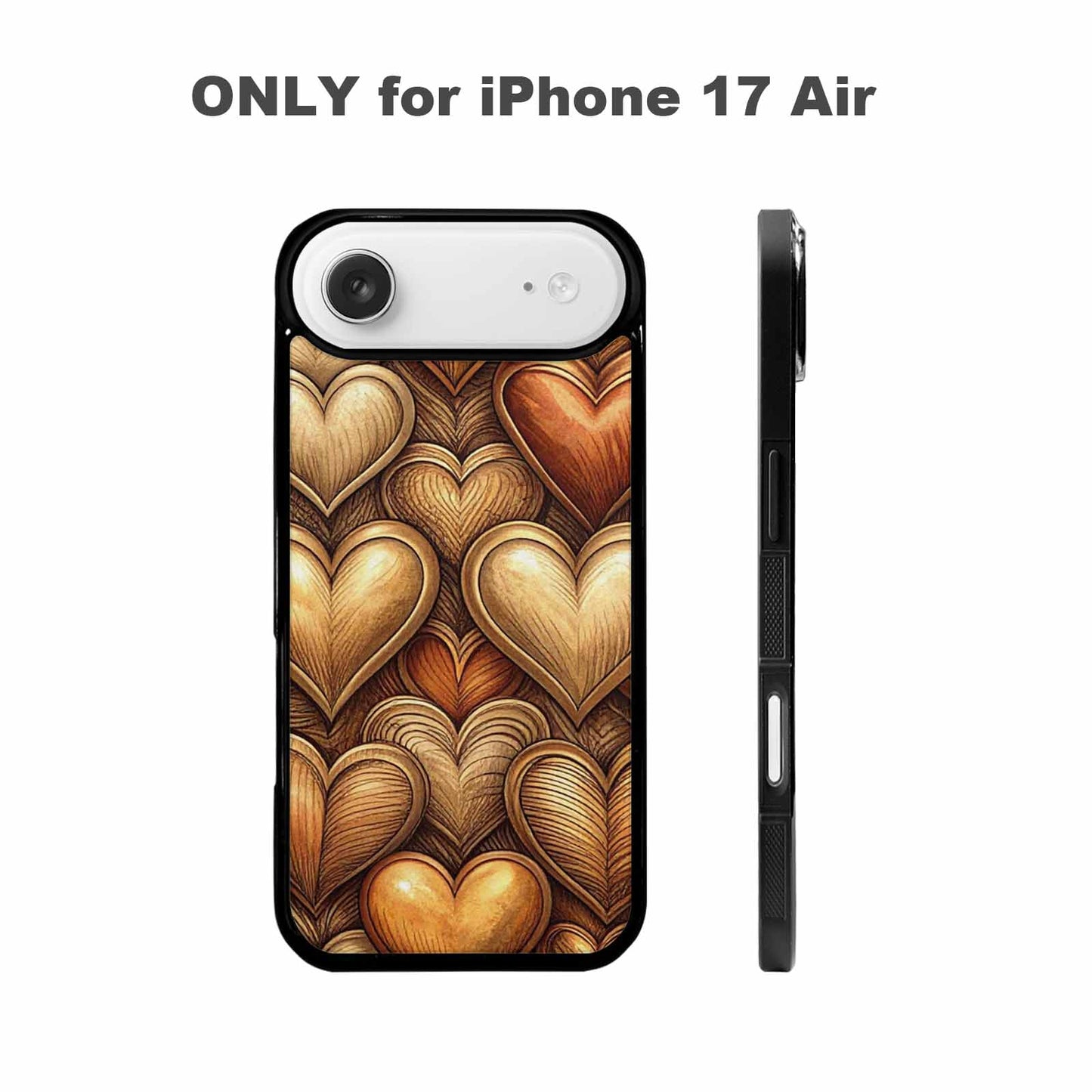 iPhone 17 Air Case — Retro Zodiac Heart Shape Retro Vintage, Custom Made Phone Cover