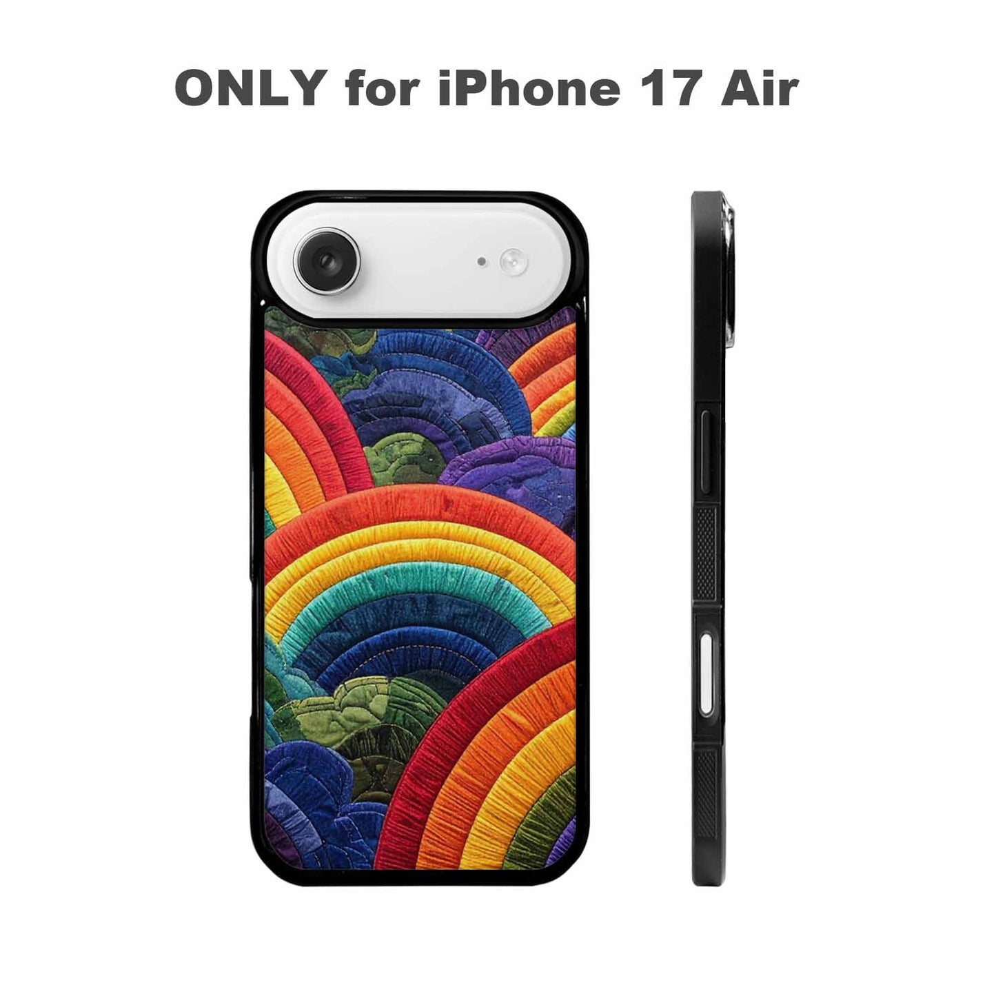 iPhone 17 Air Case — Vivid Camo Rainbow Arc Camo, Custom Phone Case