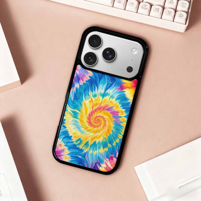 iPhone 17 Pro Case — Small Tie Dye Swirl Pattern Tie, Custom Made Phone Cover